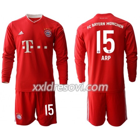 FC Bayern München Jann-Fiete Arp 15 Domaći Dječji Komplet Dresovi za Nogomet 2020-2021 Dugim Rukavima (+ kratke hlače)